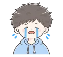 泣いているしばお